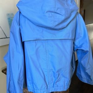 DKNY powder blue jacket with hood
